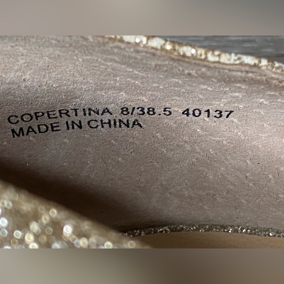 Chinese Laundry By Kristin Cavallari Formal Pointed Toe Heel Sparkly Gold Silver - Picture 15 of 16